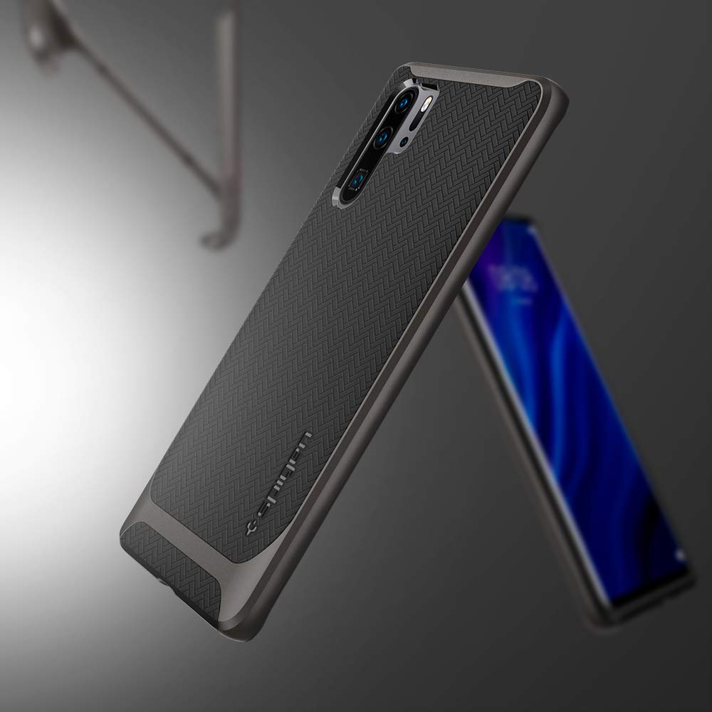 Spigen Neo Hybrid Back Cover Case for Huawei P30 Pro (TPU + Poly Carbonate | Gunmetal) - Image 7