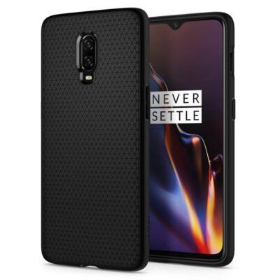 Spigen Liquid Air Back Cover Case Compatible with OnePlus 6T (TPU | Matte Black)