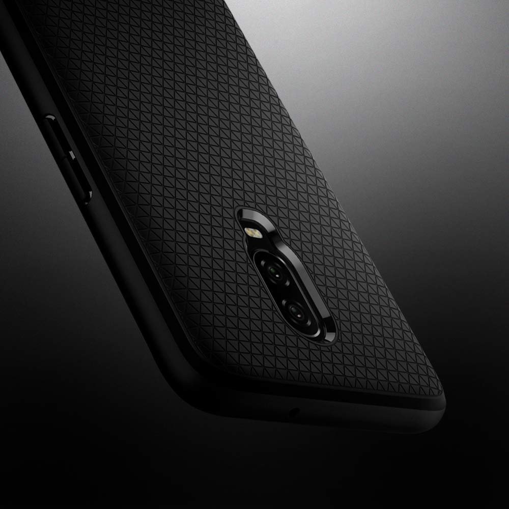 Spigen Liquid Air Back Cover Case Compatible with OnePlus 6T (TPU | Matte Black) - Image 4
