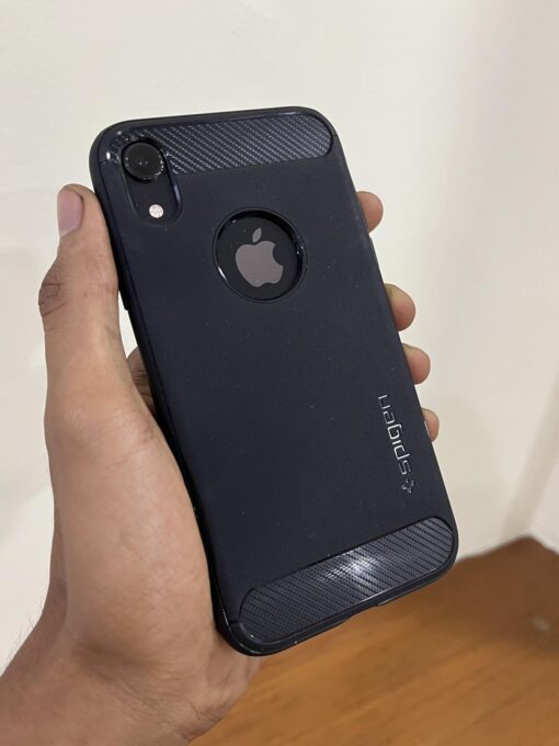Spigen Rugged Armor Back Cover Case Compatible with iPhone XR (TPU | Matte Black) - Image 2