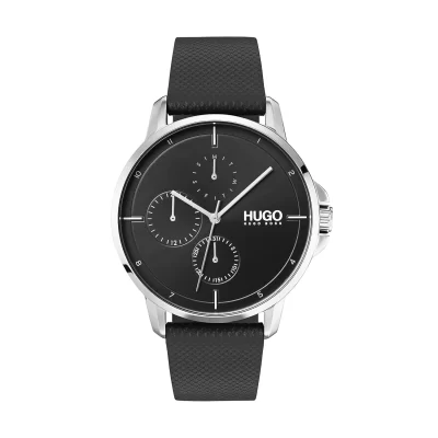 HUGO by HUGO BOSS Focus Multifunction Black Round Dial Men Watch - 1530022